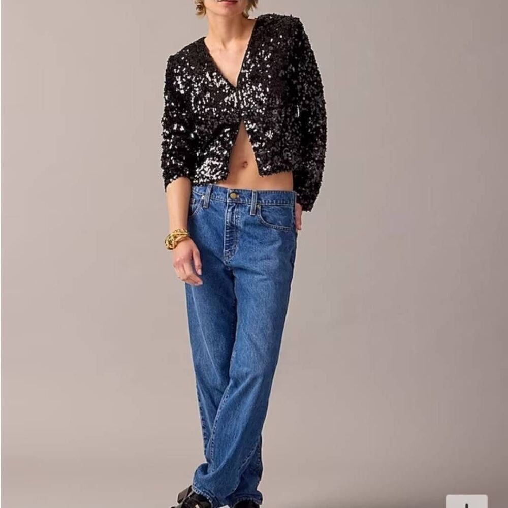 NWT J. Crew Collection sequin jacket 8